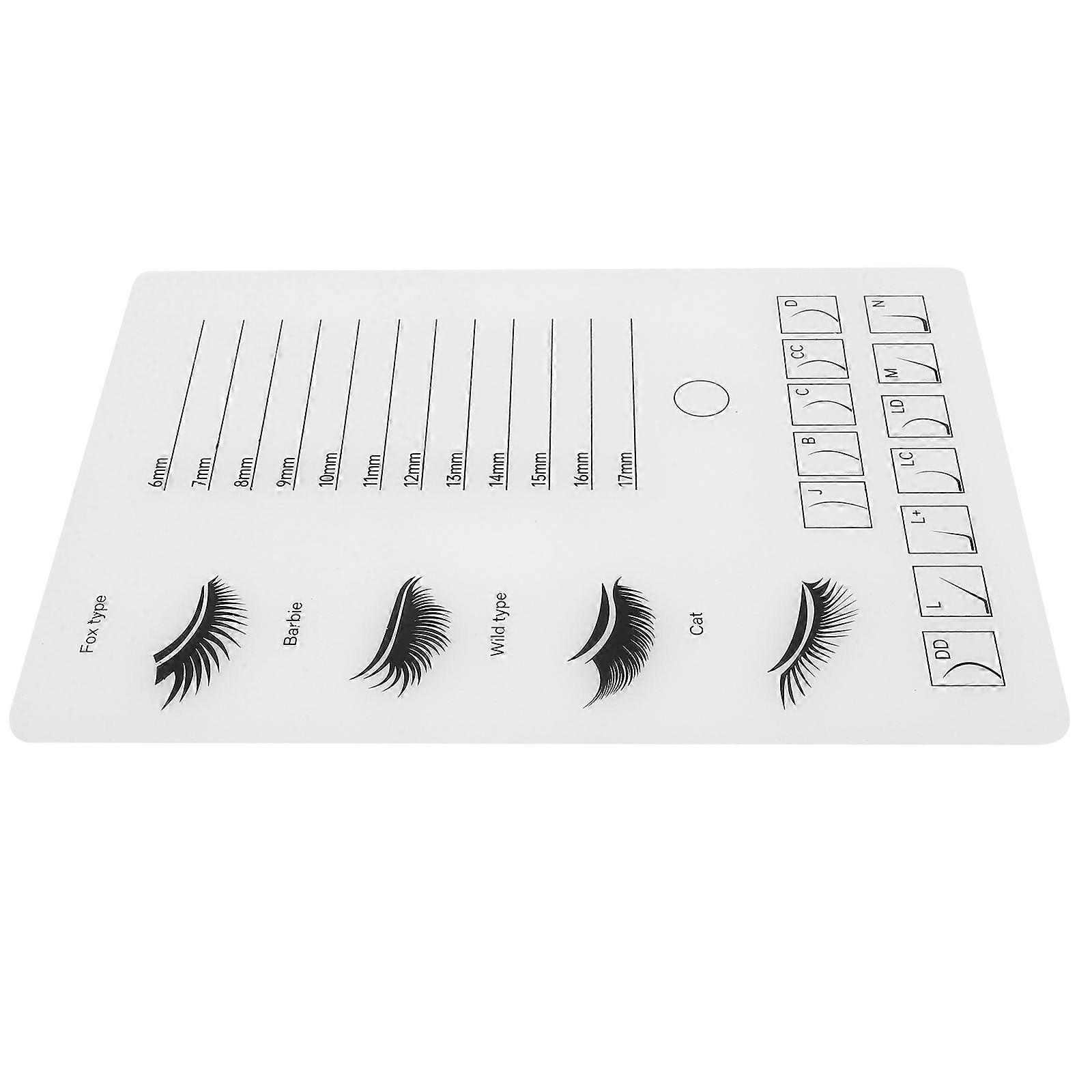 Acrylic Lash Tray Organizer with Flowering Glue Design for Daily Use .5 x 5.5 Inches