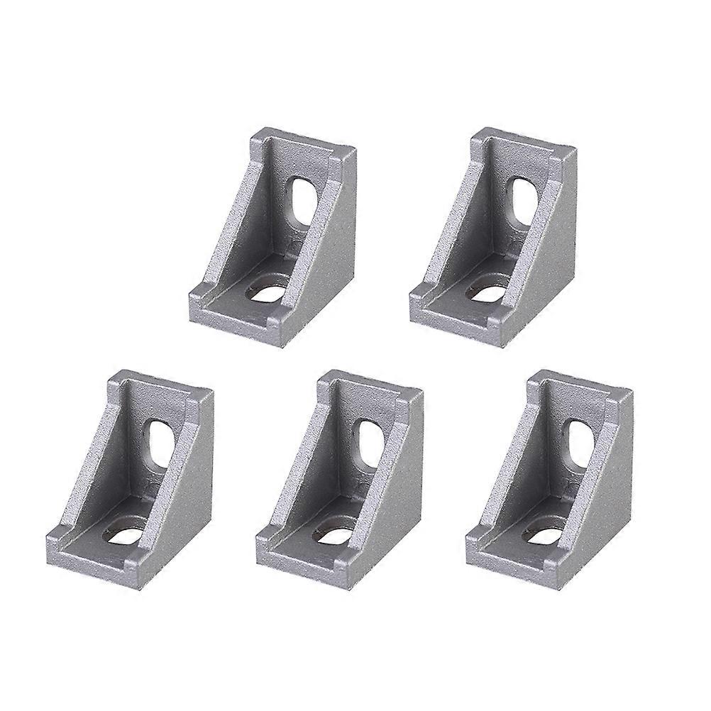 Aluminum Profile Bracket 20Pcs Square Corner Brackets Ideal For CNC Routers Dull Polish 1.1X1.1X0.8Inch