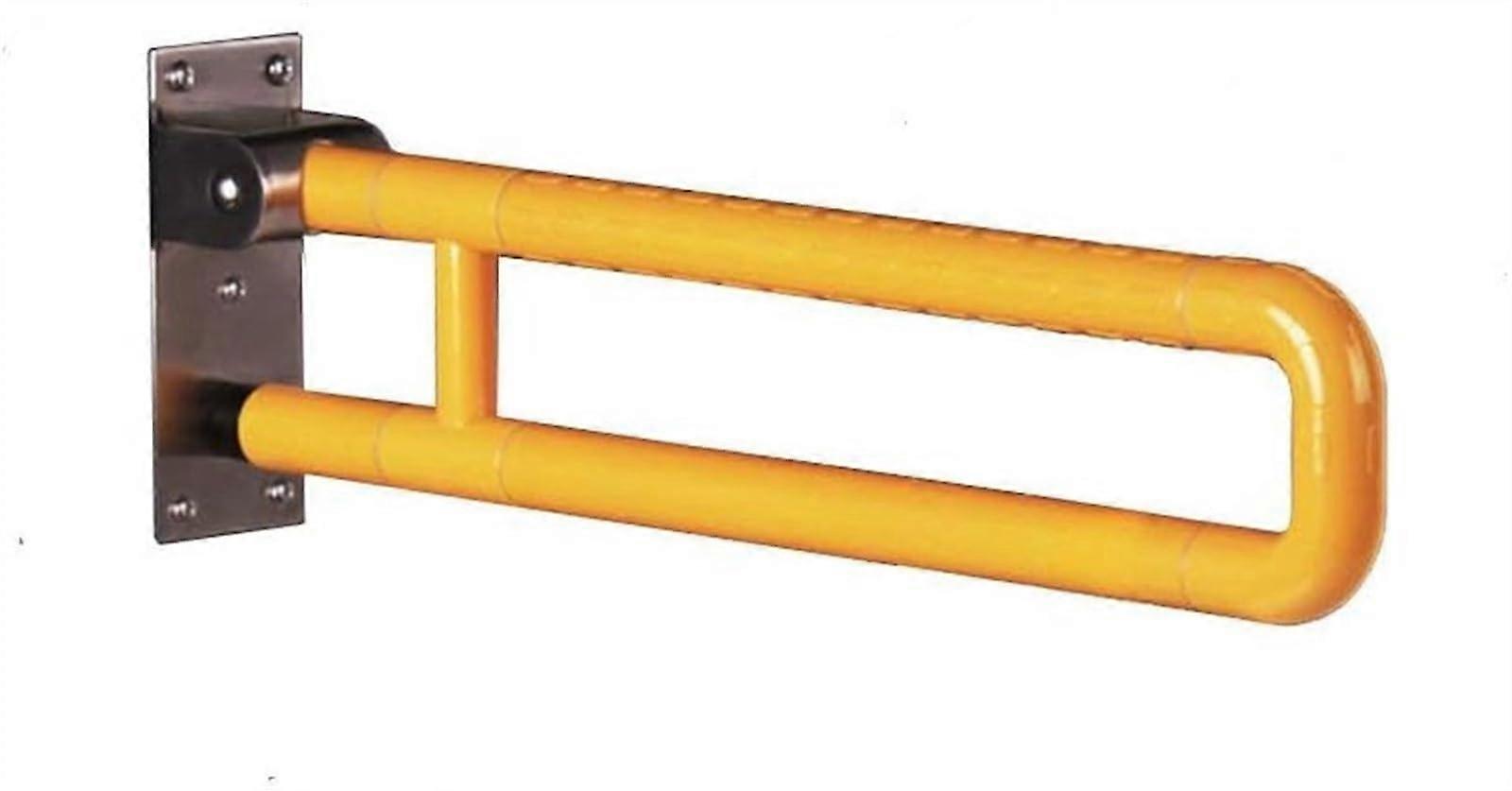 Bathroom Handrail Grab Bar U Type 60cm Folding Wall Mounted Safety Rail for Elderly and Disabled, Punch Installation