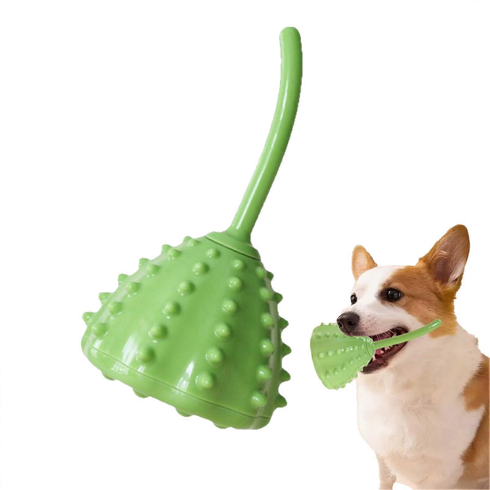 Dog Snack Ball | Interactive Treat Dispenser Toy for Mental Stimulation, Soft Chewable Design with Built-In Toothbrush for Puppies