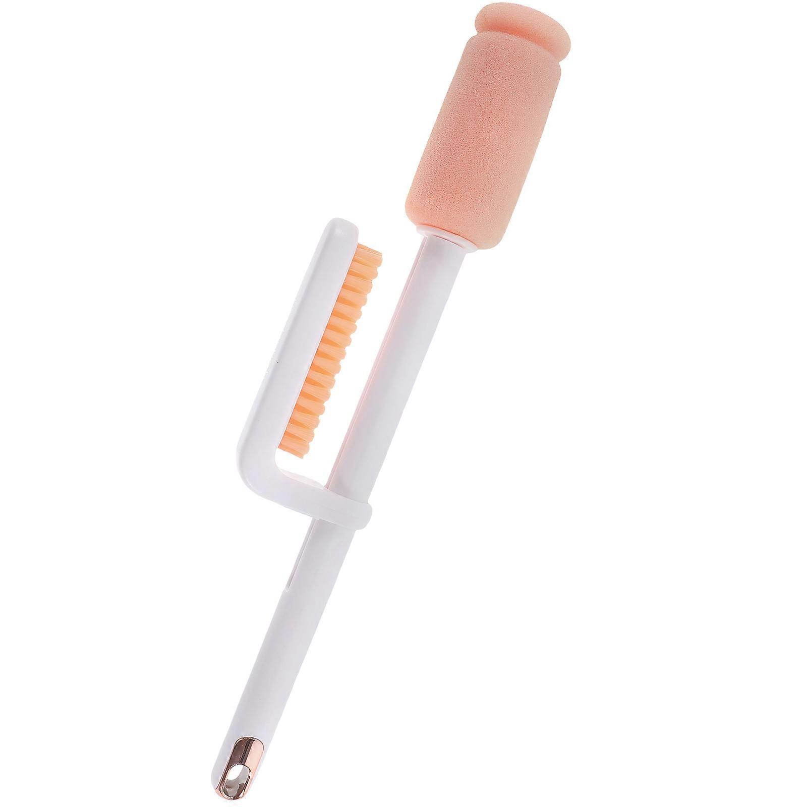 Glass Cleaning Brush 1Pcs Long Handle For Home Users Cleaning Support With White PVC And Sponge Designed