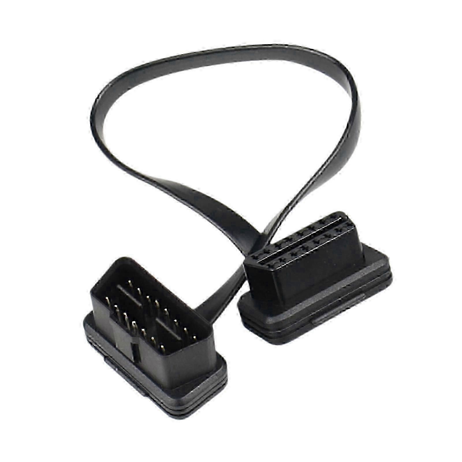 An OBD-II Extension Cable, an easy-to-install Car OBD 2 Extension Connector and Diagnostic Extender Cord Adapter for Code Scanners.
