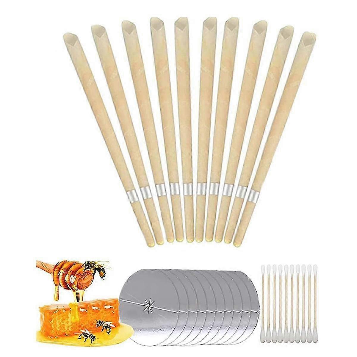 Beeswax Ear Candles for Wax Removal: Simple Operation, Quick Cleanup, Non-Allergic