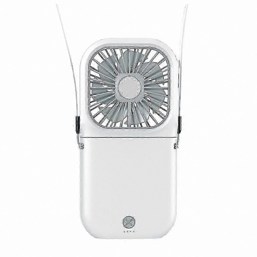 Compact Portable Neck Fan, Quiet Mini Handheld USB Rechargeable Foldable Personal Cooling Device