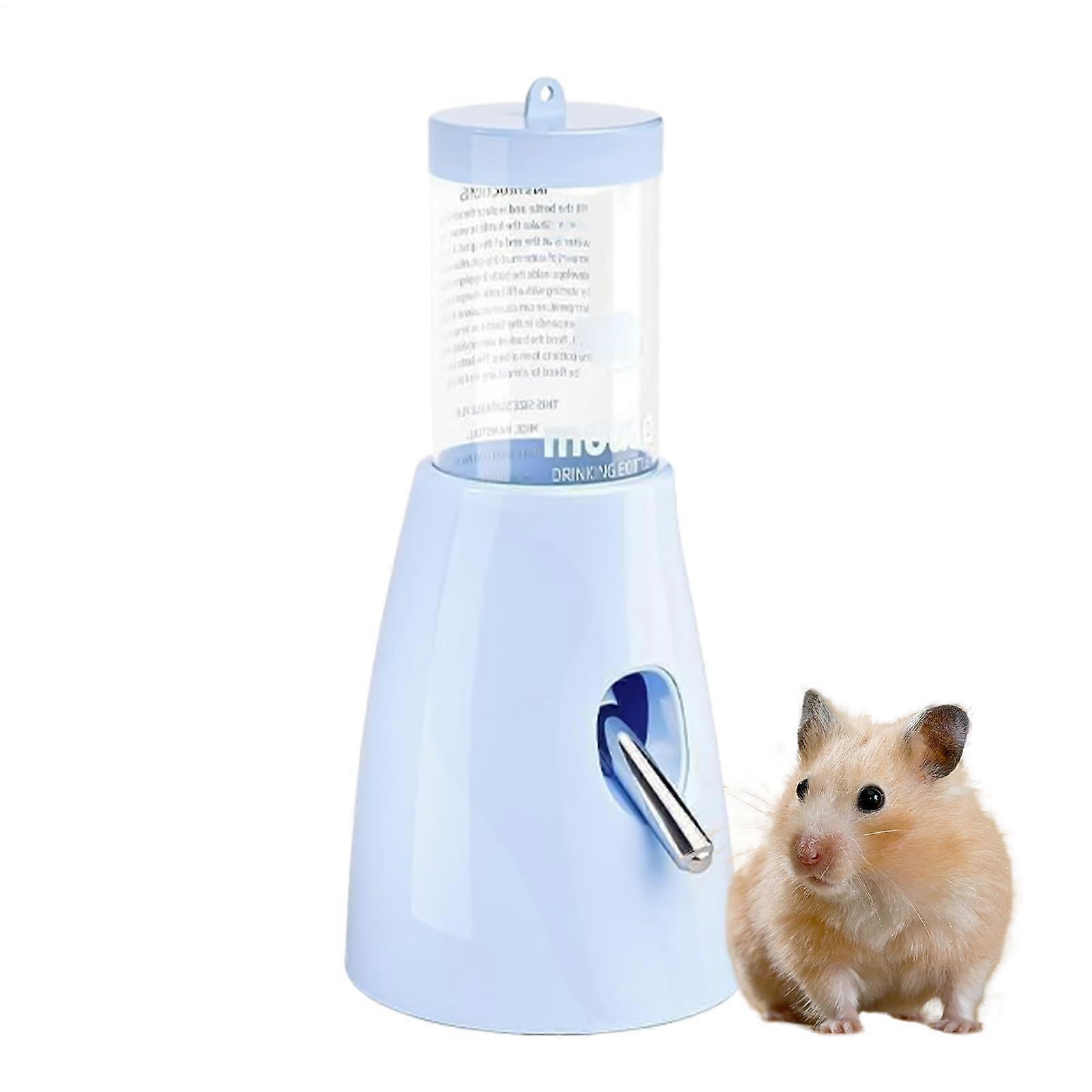 Hamster Water Bottle  Hamster Water Drinker with Stand,80ml OpenBottom Drinker LeakProof Supplies for Gerbil Squirrel Hedgehog Bunny Indoor Home