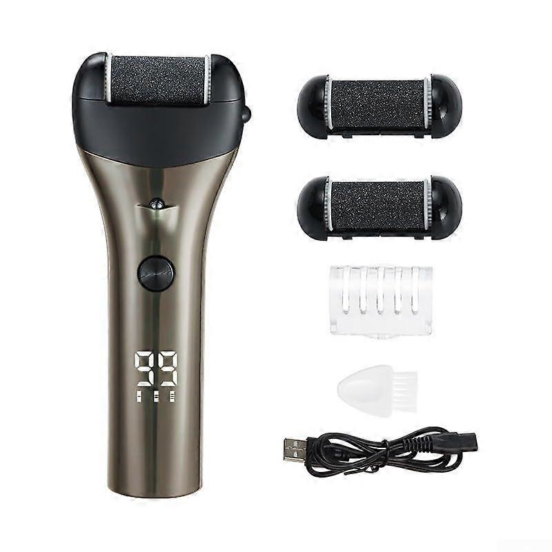 Electric Callus Remover Tool for Home Pedicures - Olive Standard, Rechargeable, Portable, Ergonomic Design