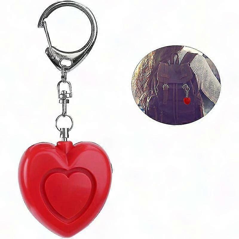 Heart Shaped Personal Emergency Alarm With Light Portable LED Alarm
