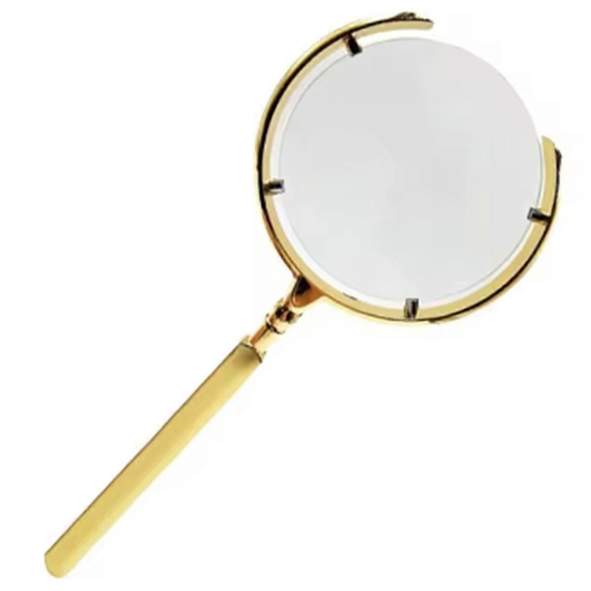 Glass 6X Lens Opening Metal Frame Loupe for Inspection Jewelry