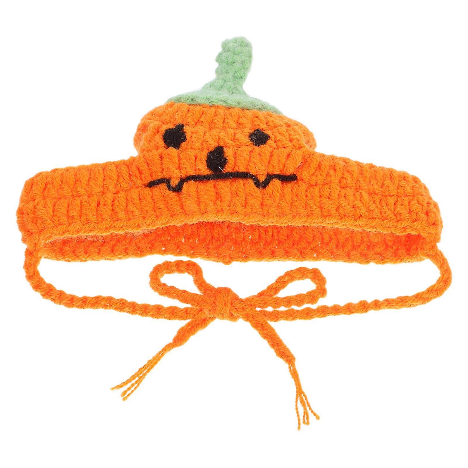 Halloween Pumpkin Cat Hat – Soft Comfortable Pet Costume Cap for Kitten Dress Up, Parties & Photoshoots