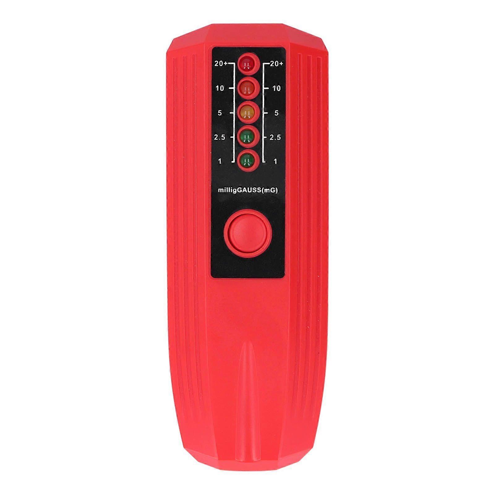 Misuratore EMF Rilevatore di campo magnetico Tester di radiazioni elettromagnetiche con 5 indicatori LED rossi
