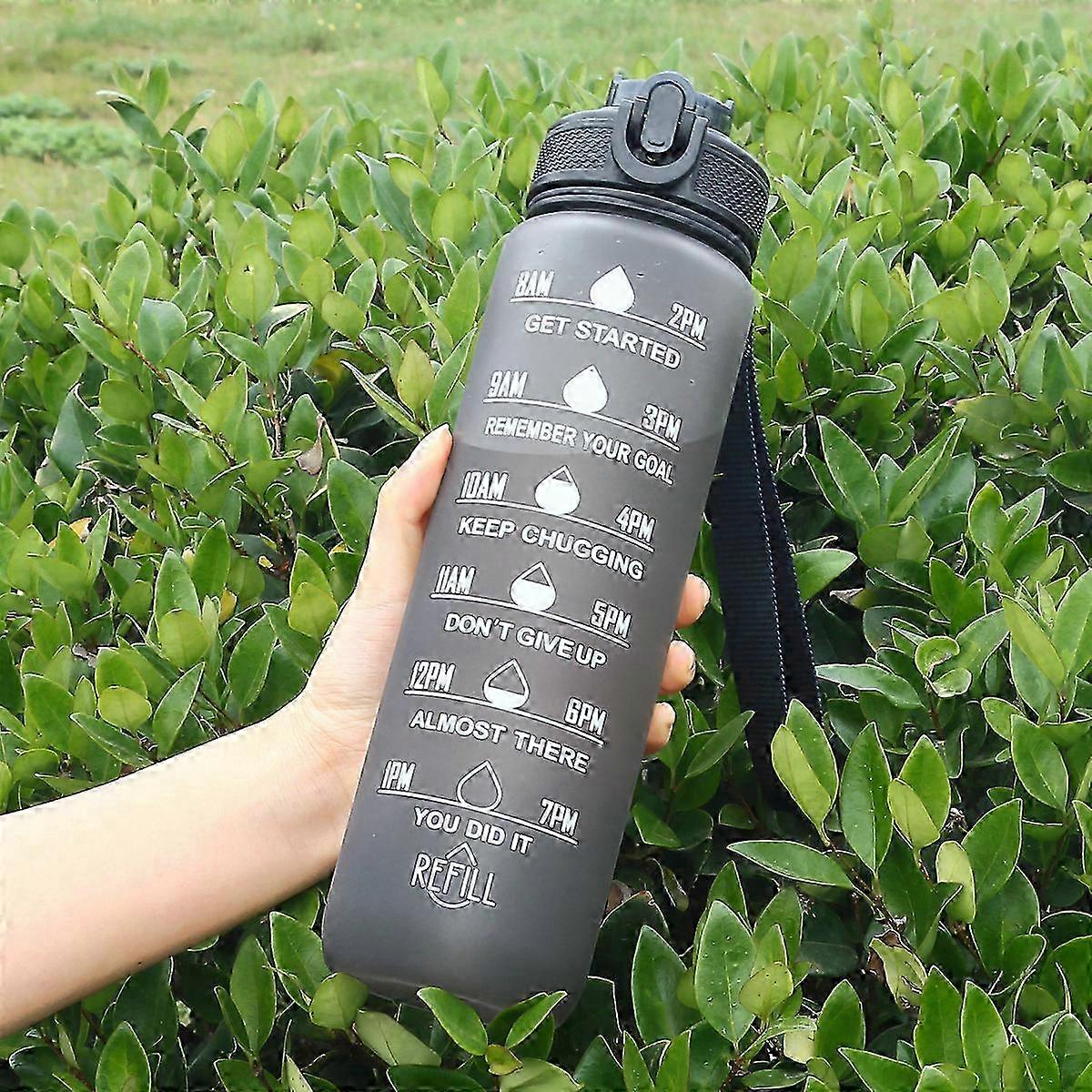 Gradient Frosted Travel Cup 1000ml Space Cup Large Capacity
