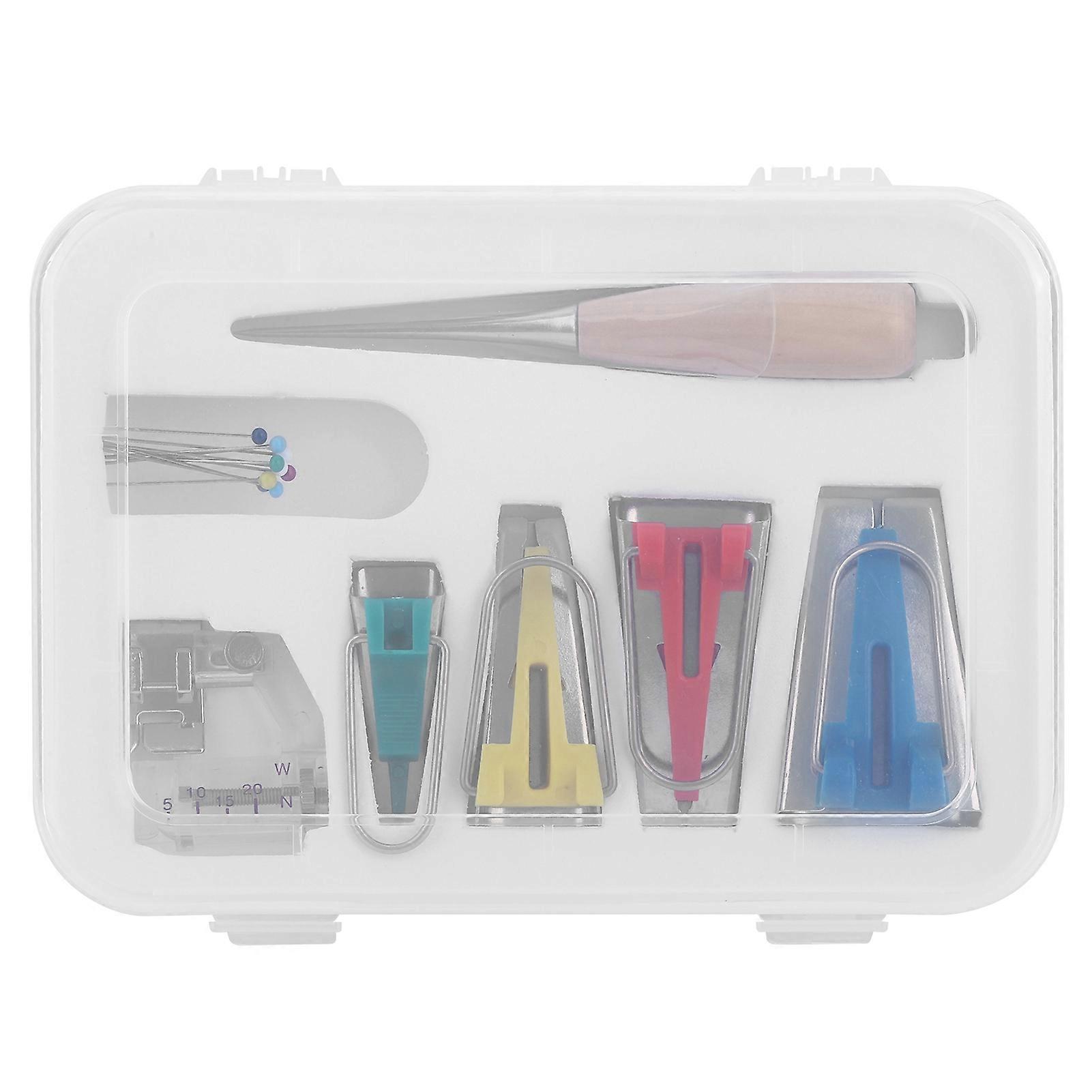 Multifunction Fabric Bias Tape Maker Set DIY Splicing Sewing Quilting Binding Tool Set