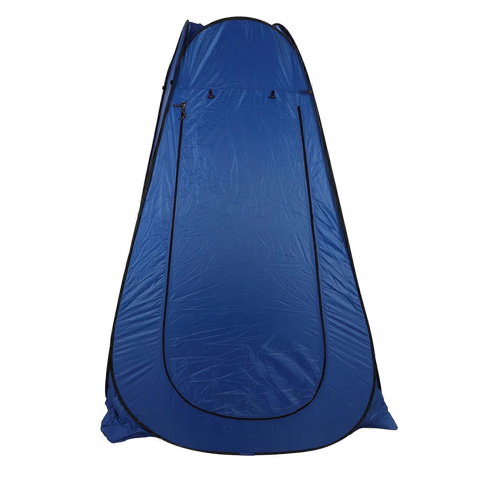 Portable Shower Tent 120x120x190cm Blue Polyester Camping