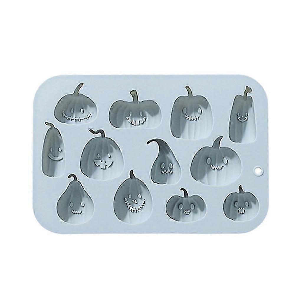 Unique Pumpkin Silicone Fondant Mold Halloween Cupcake Chocolate Making Molds
