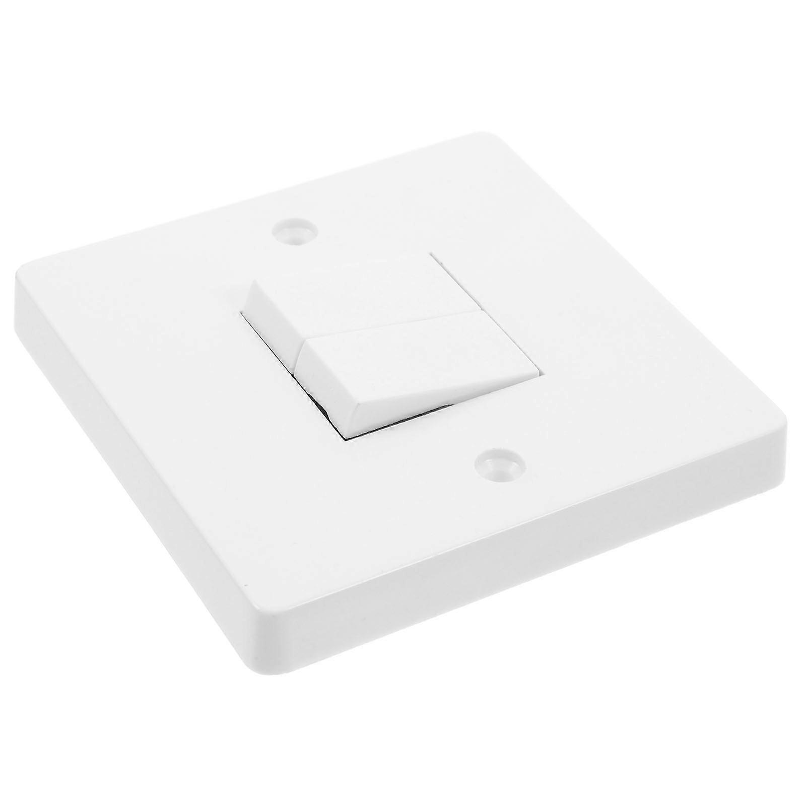 White Light Switch Dual Function Electrical Paddle Switch Safe Usage 1Set