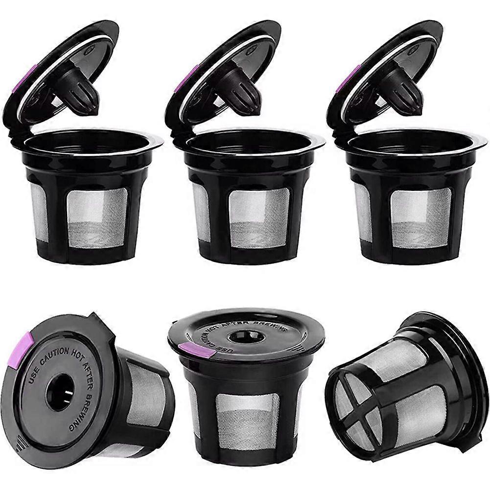 Reusable K Cups for , 6 Pack K Cup Reusable Coffee Pods with Plastic, Refillable K Cup Coffe Pods w