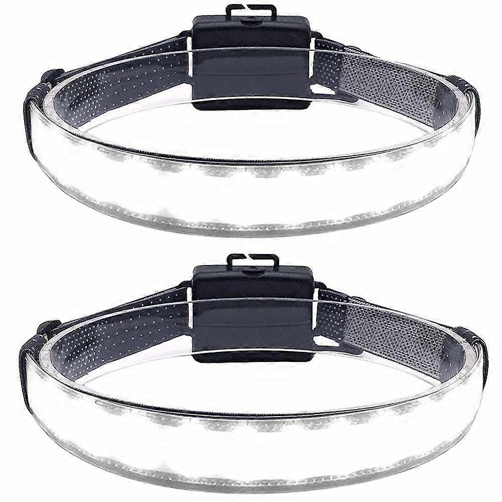 LED Headlamp Flashlight Combo, Wide Beam LED Headlamp AAA Battery Powered 220 Illumination Waterproof Lightweight Head Lamp with Elastic Headband Perf