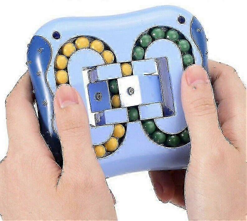 Magic Fidget Spinner with Rotating Beads and Decompression Magic Cube - Multi-Color Options