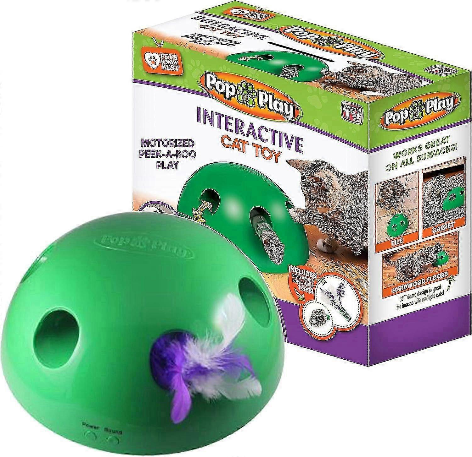 Cat Toy - Interactive Motion With Electronic Smart Feather Mouse Teaser