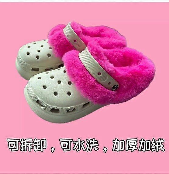 1 Pair Clog Shoe Inserts: Plush Removable Fuzzy Liners - Warm Washable Insoles for Winter - Cozy Lining for Women & Men's Clogs House Slippers Size 40