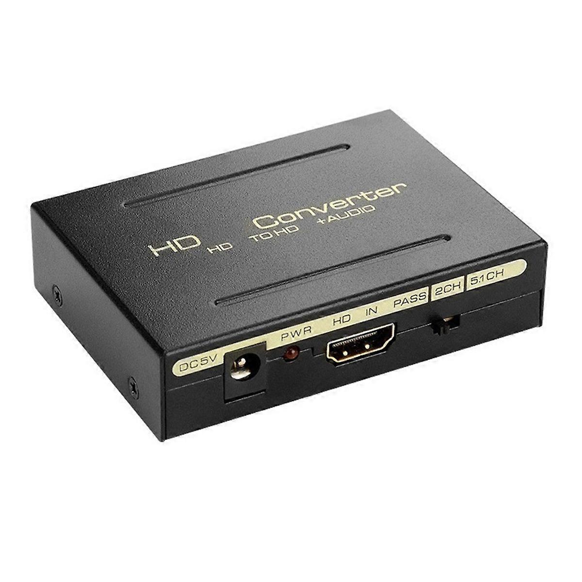 -Compatible Audio Extractor Converter to -Compatible SPDIF Optical Adapter 5.1CH Format Output