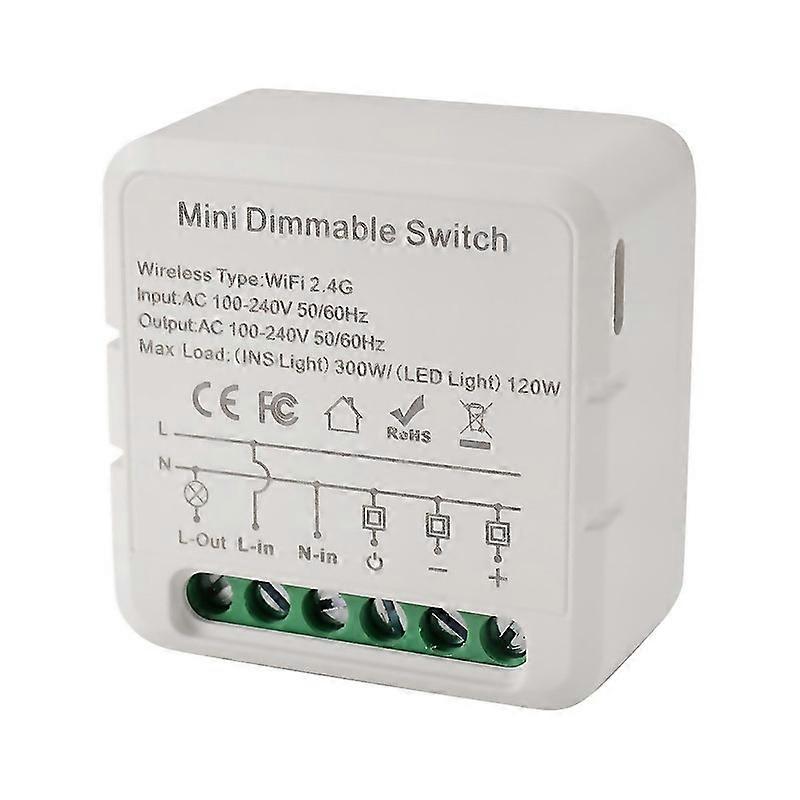 For Tuya Wifi Smart Dimmers Switch Module Supports 2 Way Control Led Lights Dimmable Switch Work Wit