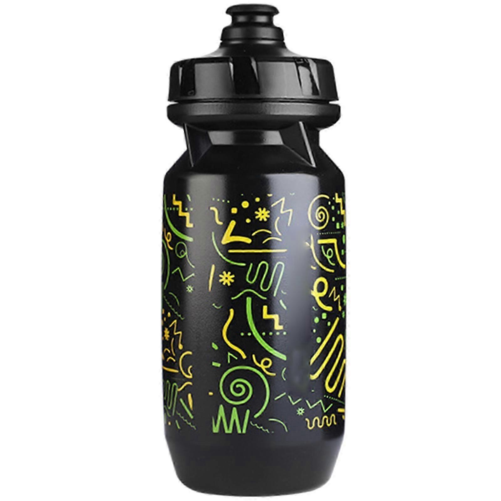 Cycling Water Bottle Squeeze Bicycles Water Bottle Squeeze Cycling Sports Water Bottle for Biking and Outdoor Activity Yellow