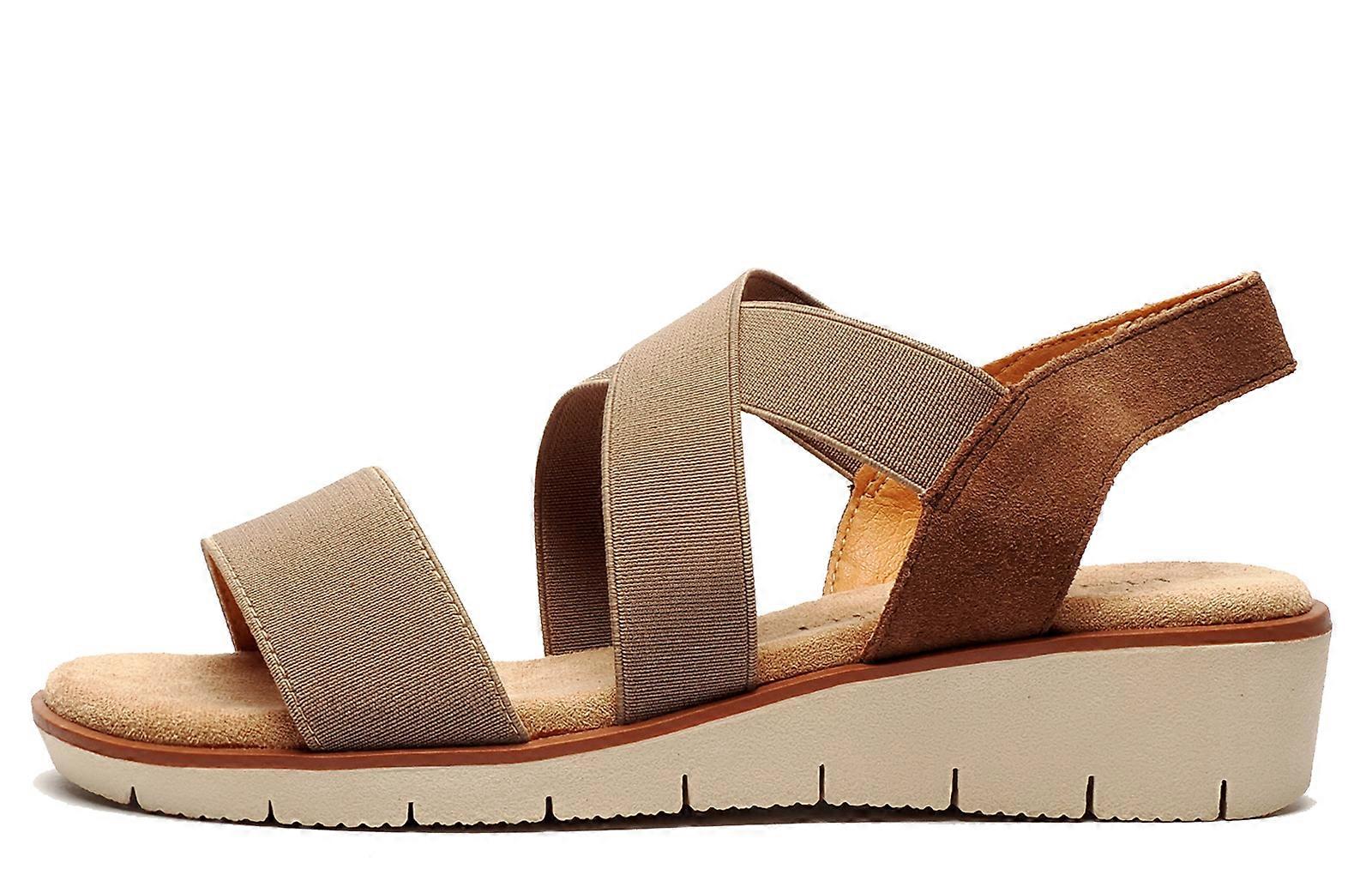 Fleet & Foster Freesia Memory Foam Sandals Brown