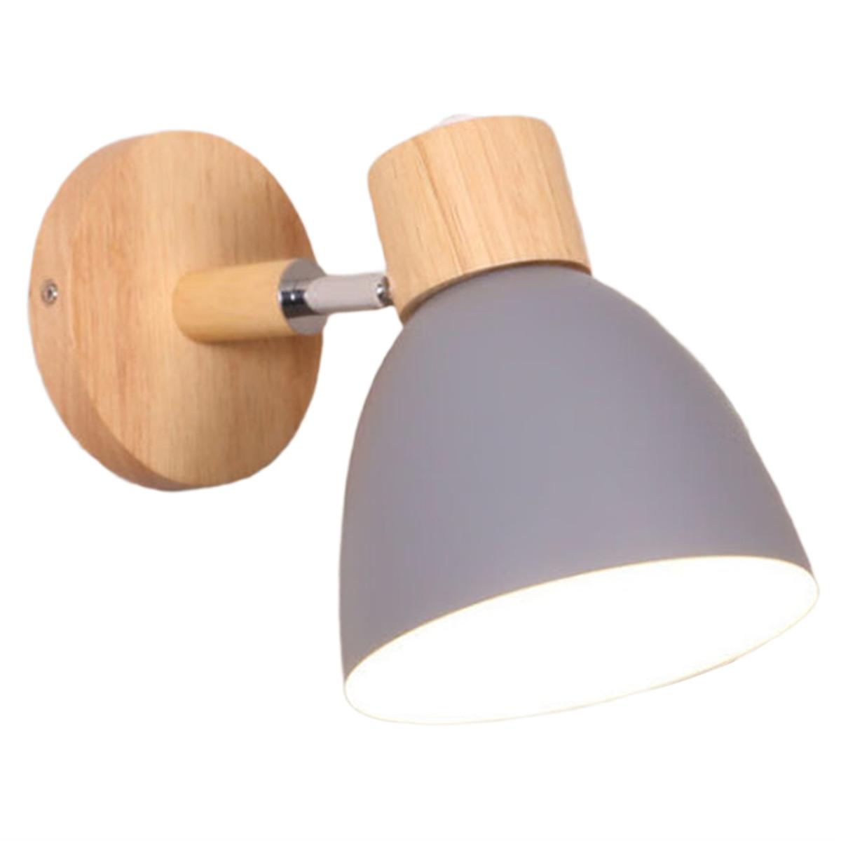 Nordic Modern LED Wall Lamp Minimalist Iron Decorative Lights for Bedroom Aisle Restaurant Indoors Illumination Gray