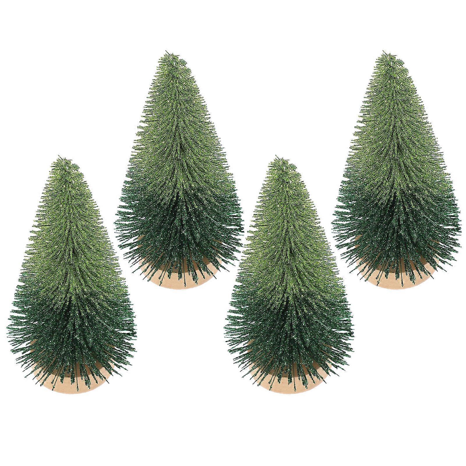 Christmas Tree Decor Mini Artificial Tree for Desk Decoration 12Pcs