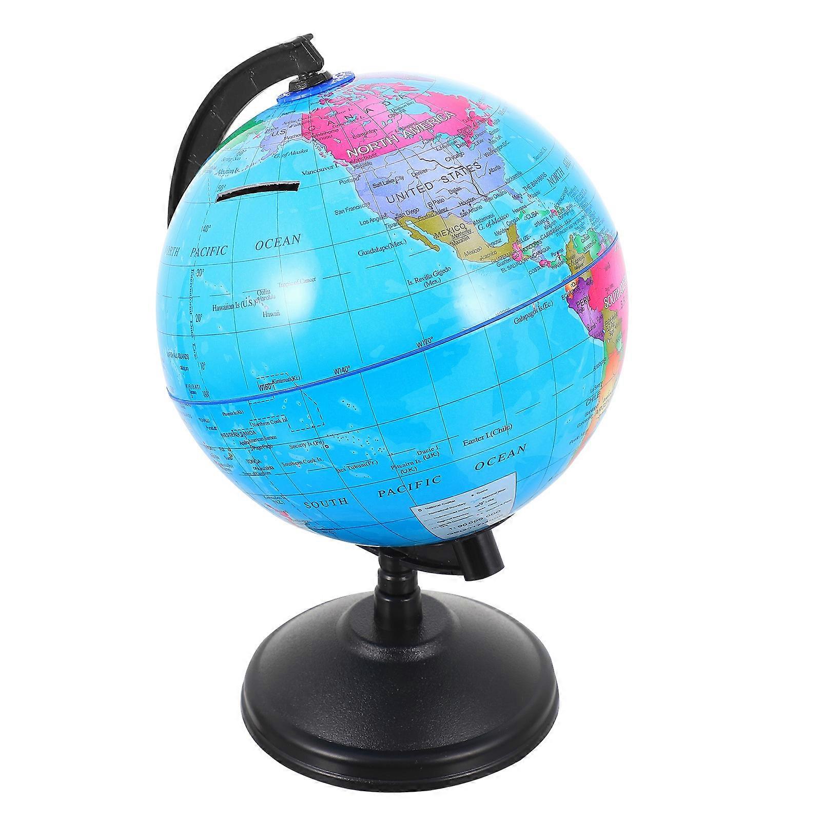 World Globe Saving Pot Globe Shape Money Box for Decor