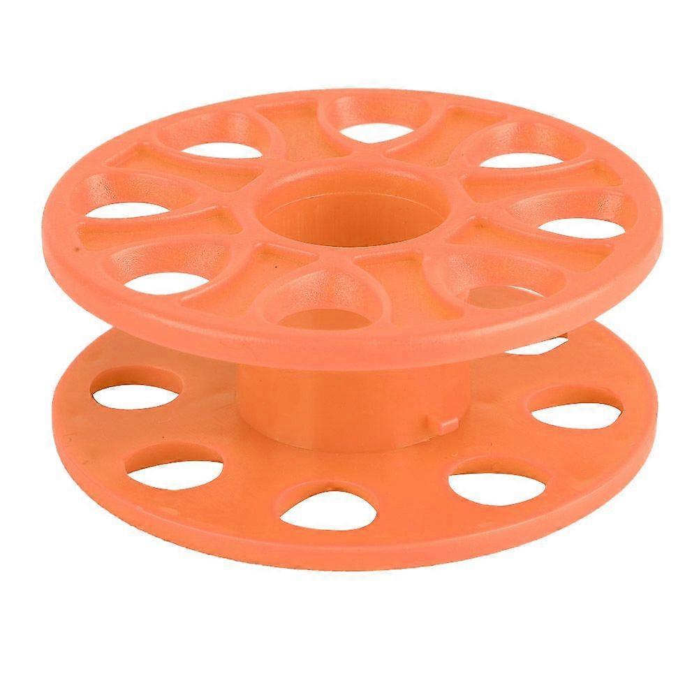 Durable Plastic Scuba Diving Compact Finger Spool Reel Diver Underwater Accessory Orange