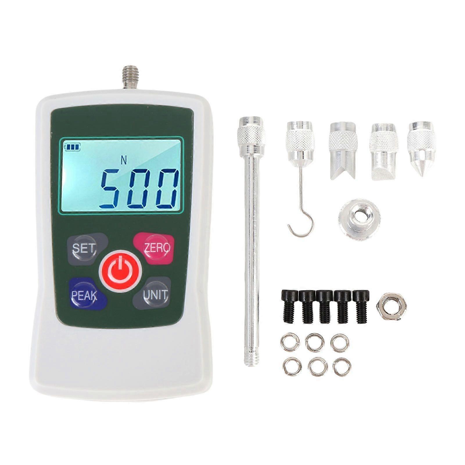 Digital Force Meter 5N Portable Backlit Screen 3 Measurement Modes Automatic Shutdown Handheld Push Pull Meter
