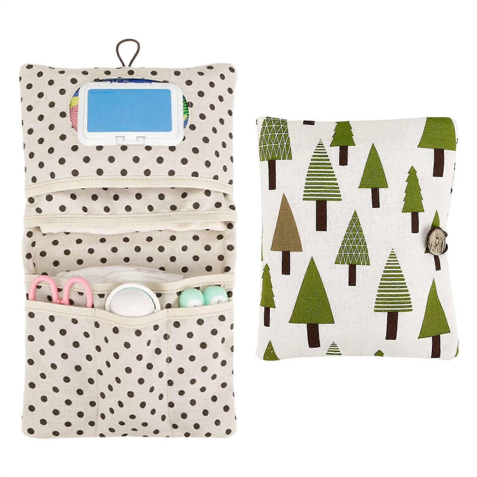 Diaper Bag Organizer Pouches | Large Capacity Washable Foldable Diaper Tote for Kids | Reusable Multi-Function Storage Bag