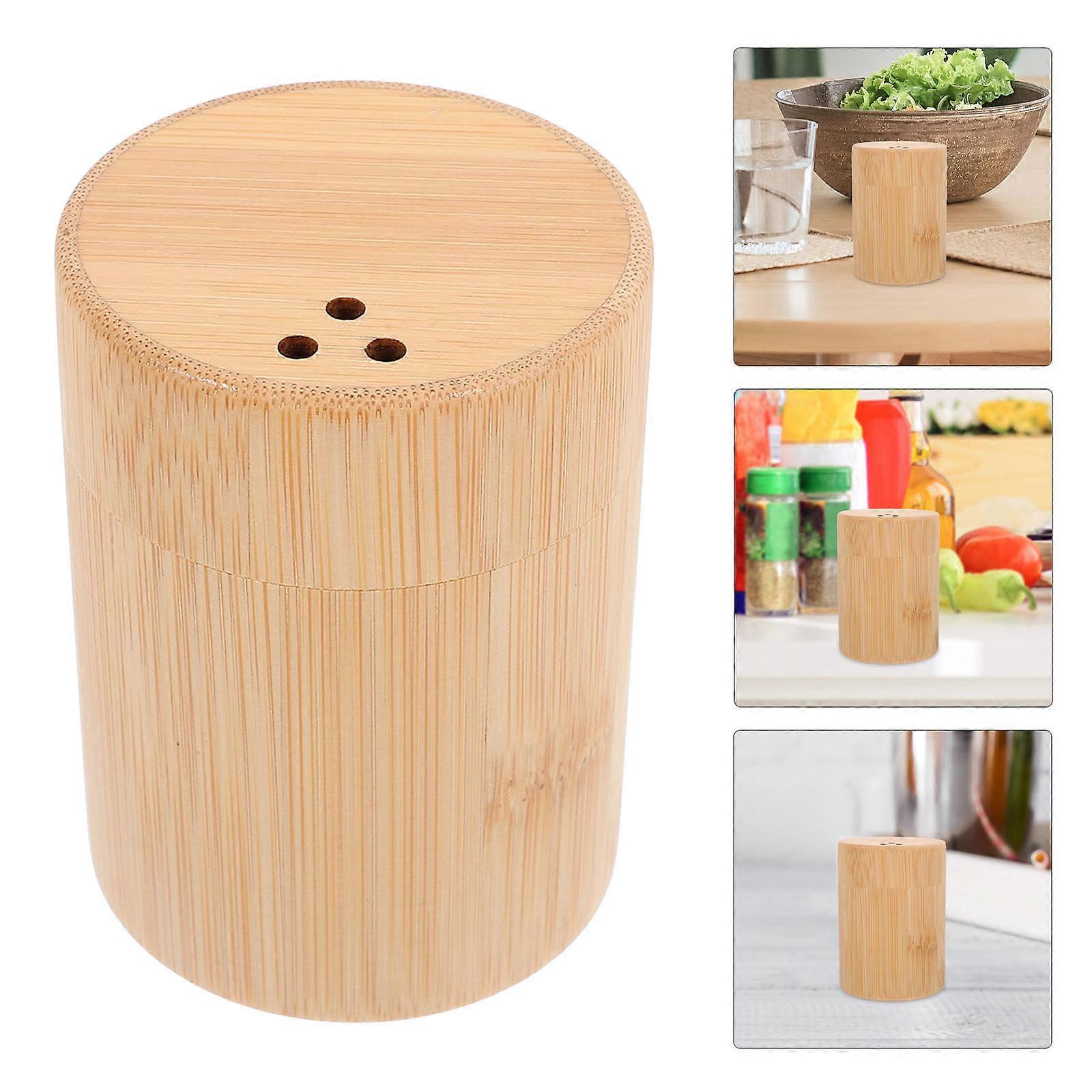 Brown Bamboo Toothpick Dispenser Box for Reliable Toothpick Storage 2Pcs