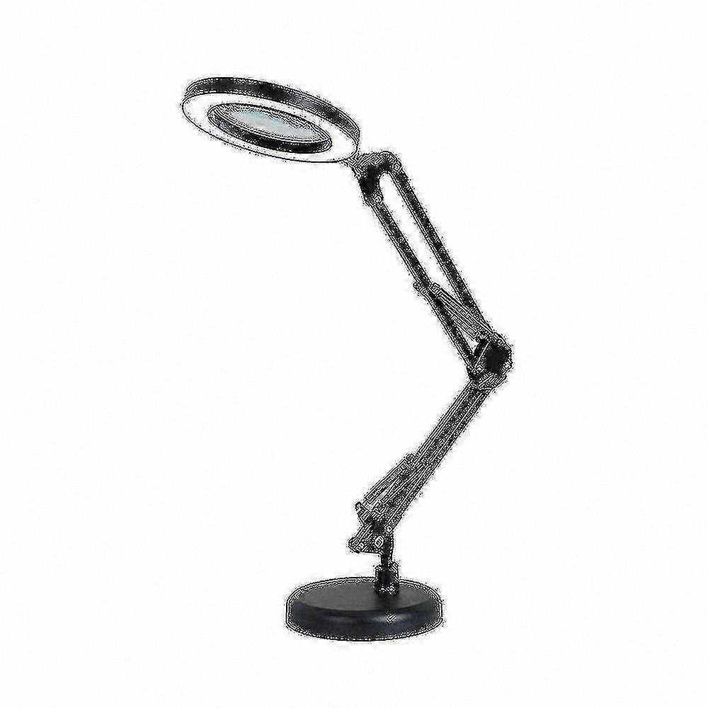 64-LED Desk Lamp with 8X Magnification and Adjustable Brightness Settings
