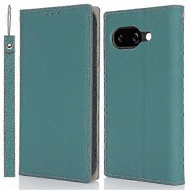 Litchi Texture Phone Case with Card Slots for Pixel 9a Wallet Cover