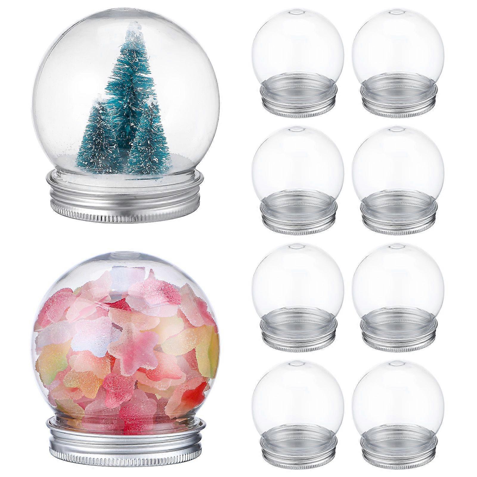 10pcs 150ml DIY Snow Globe Water Globes Screw Off Caps Empty Snow Globe Making Props