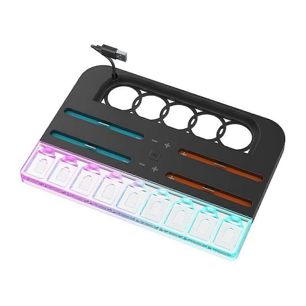 Per Switch 2 JoyCon LR Controller Caricabatterie Base di archiviazione Supporto per console di gioco con luce RGB per Switch 2 Storage Base