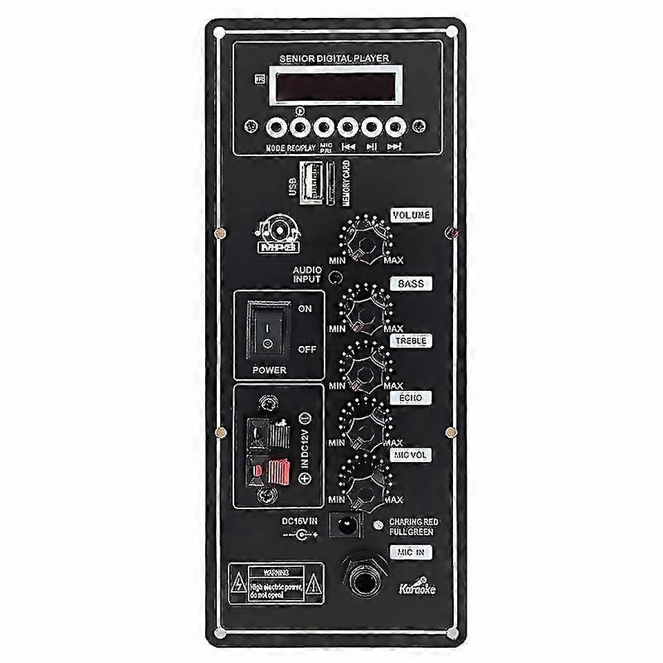 For 12v Amplifier Board Square Dance Speaker Amplifier Support Bluetooth Aux Tfcard Udisk Recording