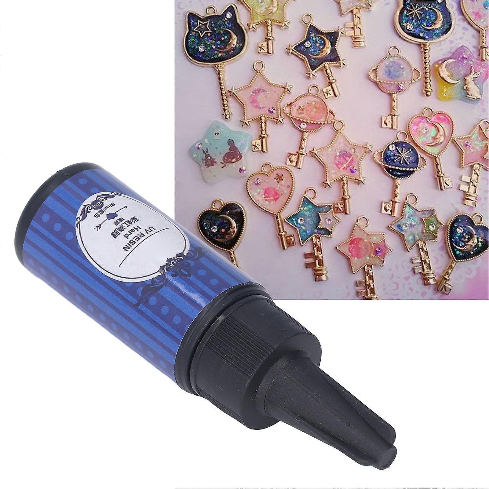25g UV Curable Resin Glue Blue Fast Curing Leakproof Crystal Seal