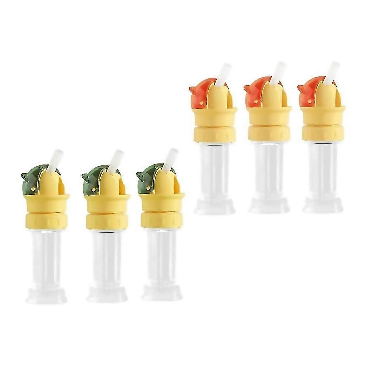 For 6pcs Reusable Children Beverage Water Bottle Straw