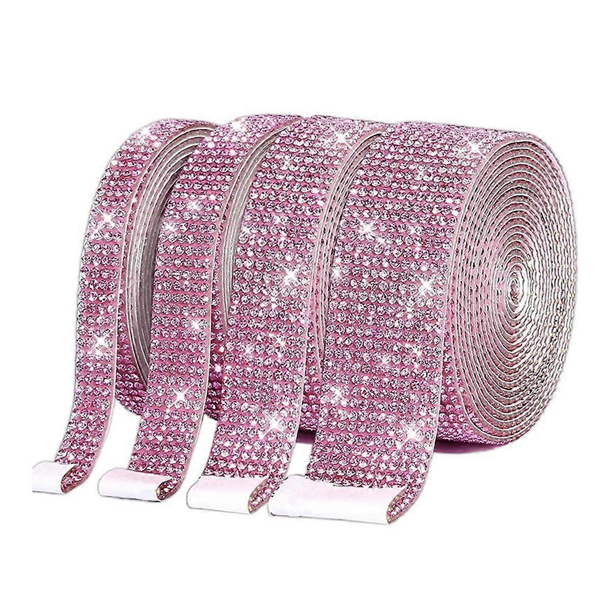 Self adhesive diamond ribbon roll glitter tape handmade C