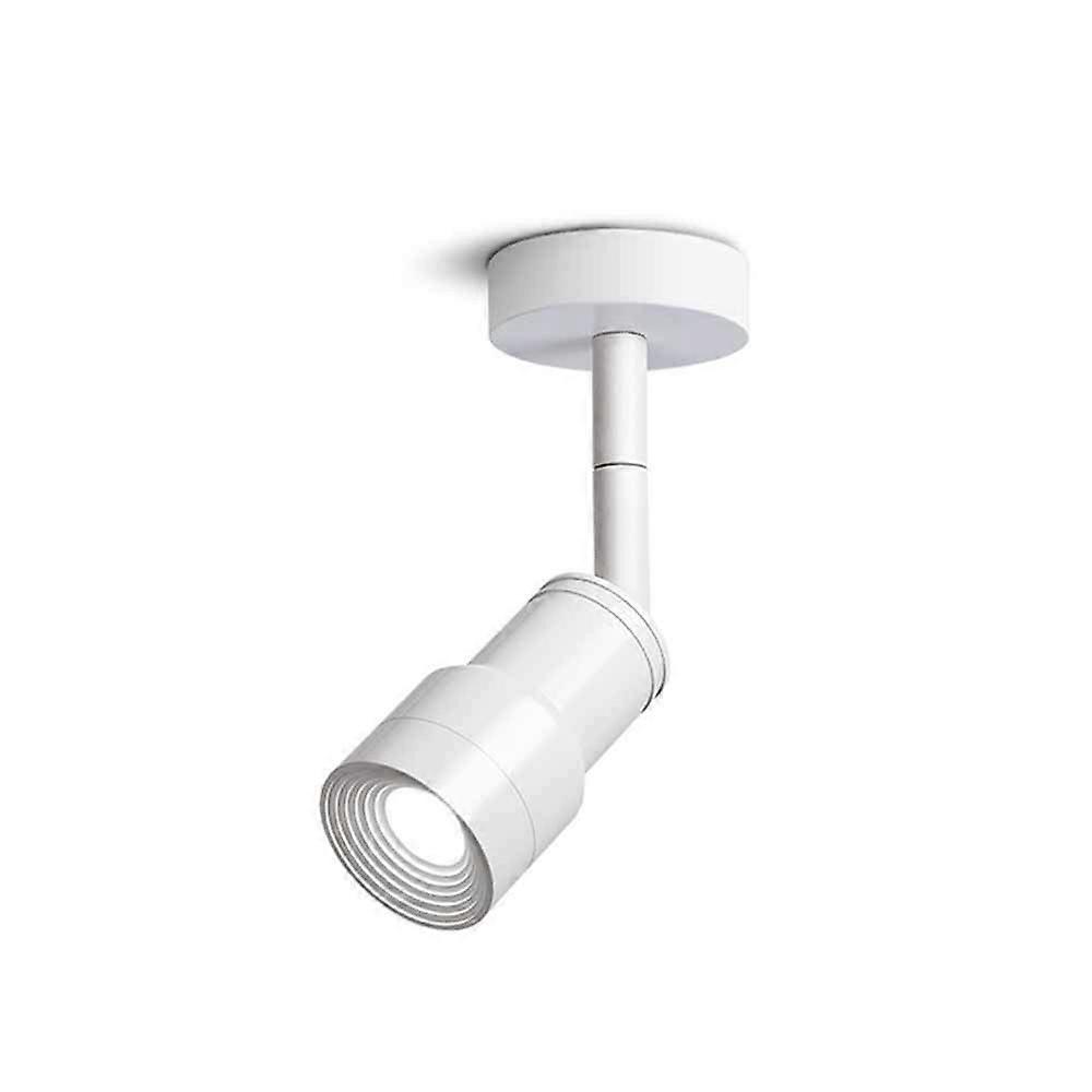 LED Ceiling Spot Adjustable Directional Spotlight Rotatable Downlight Surface Mounted Aluminum Lighting Black 4000K