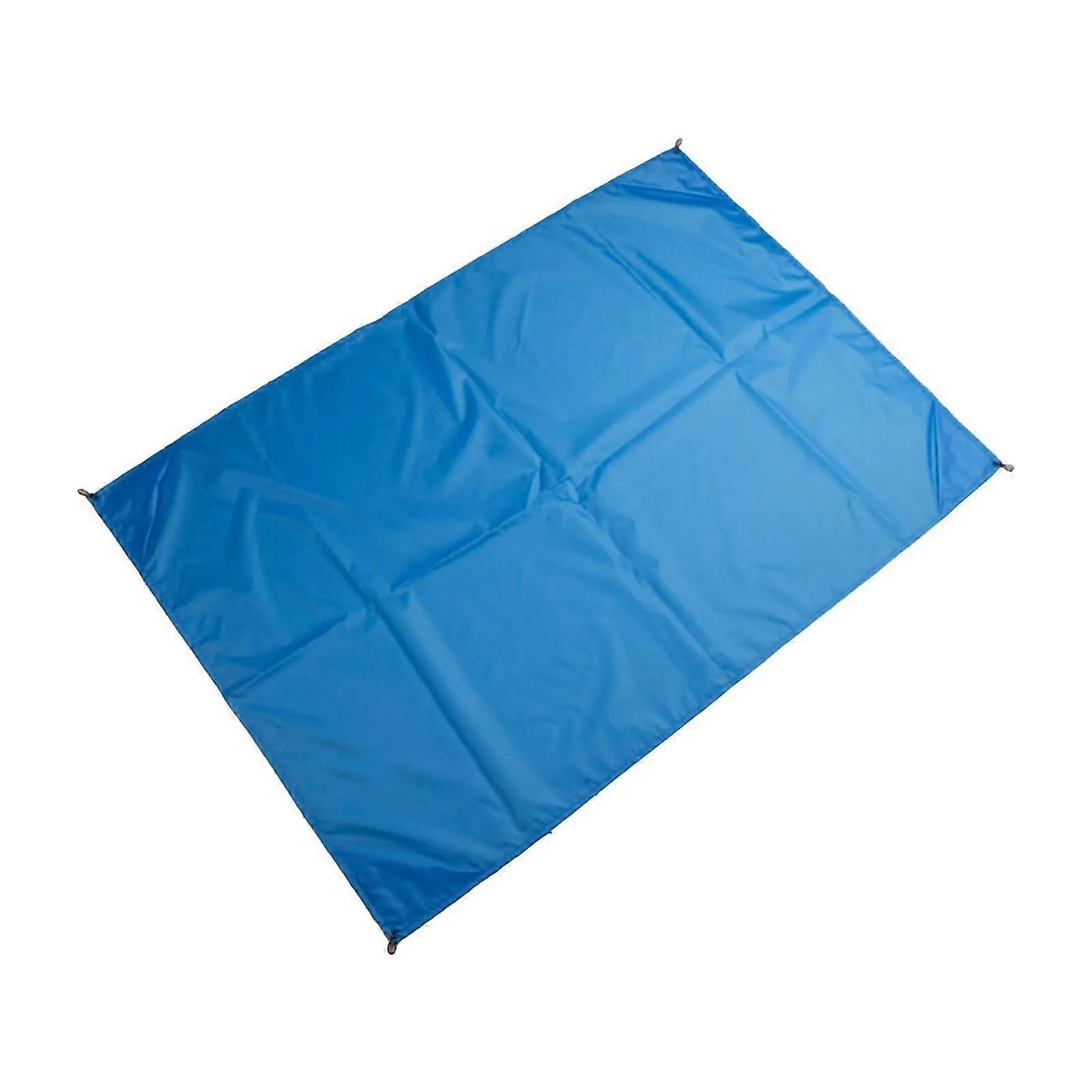 WaterResistant 140 x 200CM Folding Beach Mat, Portable Beach Mat For Picnic, Camping And Outdoor Activities, Blue