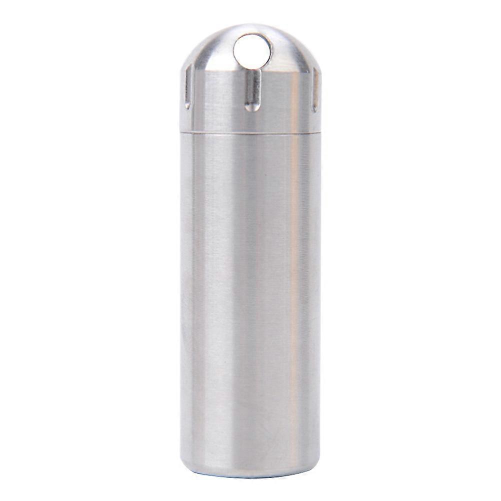 Stainless Steel Emergency Pill Box for Portable Storage Container