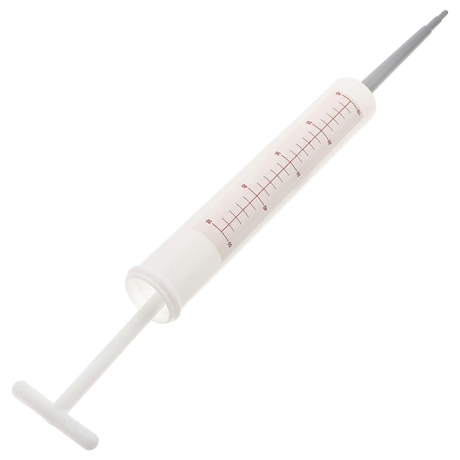Costume Syringe Giant Injector Prop for Doctor Cosplay Use 2Pcs Plastic