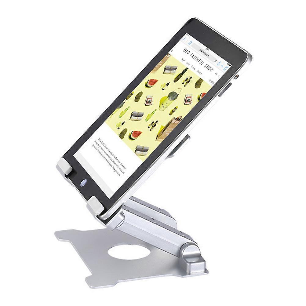 Desktop Phone Holder for 2Pcs Silver Adjustable Tablet Bracket