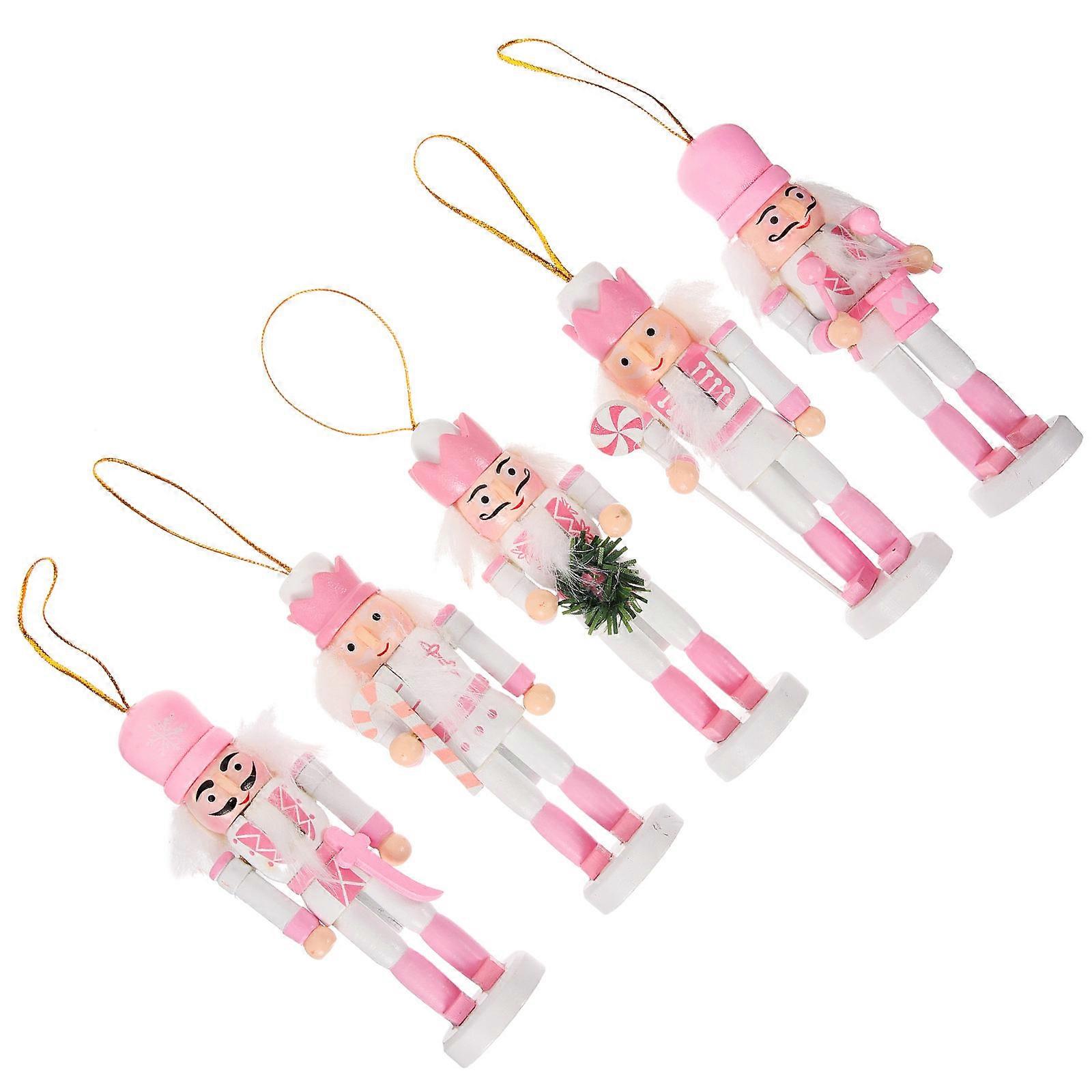 Festival Nutcracker Wooden Tabletop Ornament Decorations 15Pcs