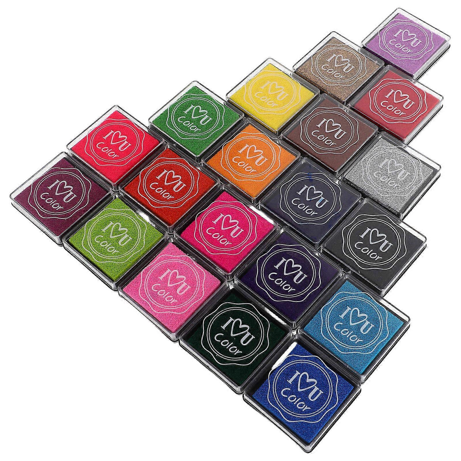 Ink Pads for Stamping 80Pcs Multi Color Finger Ink Pad Set for Crafts